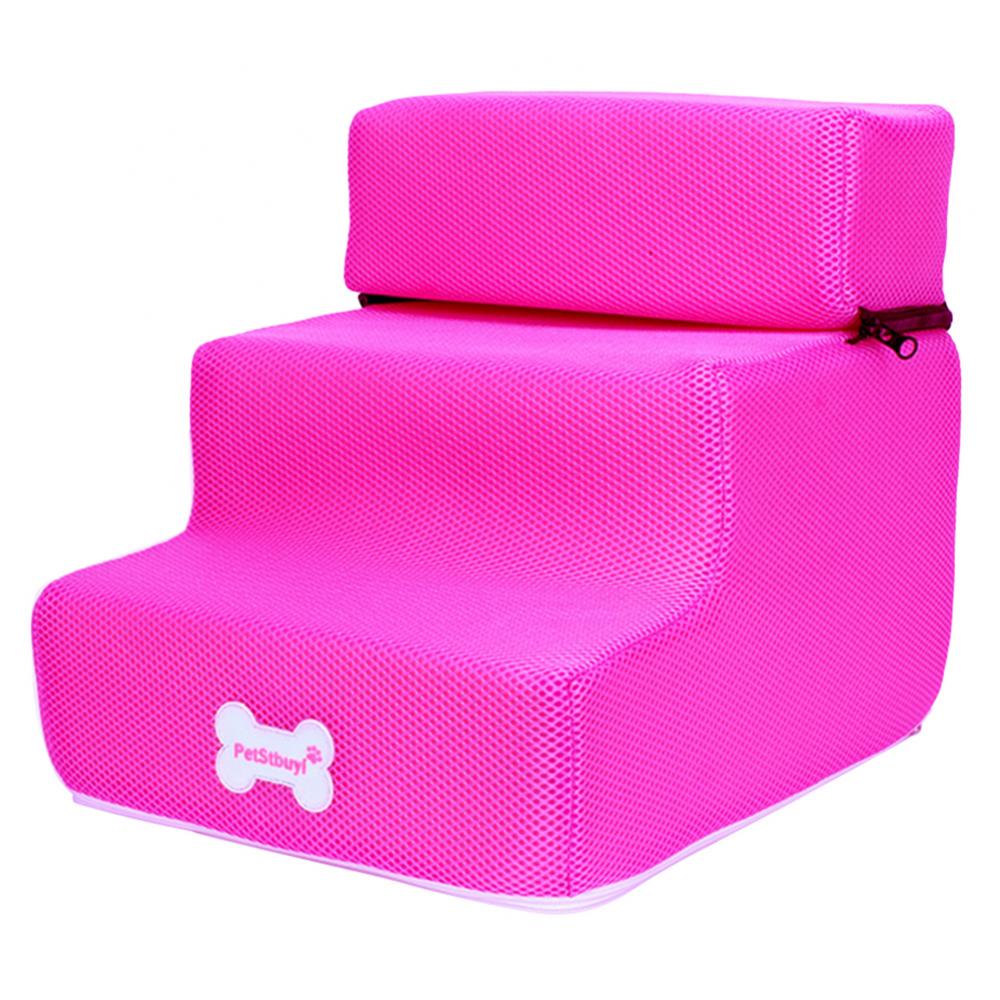 Pet Steps Stair Dog House Dog Stairs Pet 3 Steps Stairs for Small Dog Cat Pet Ramp Ladder Anti-slip Removable Dogs Bed Stairs
