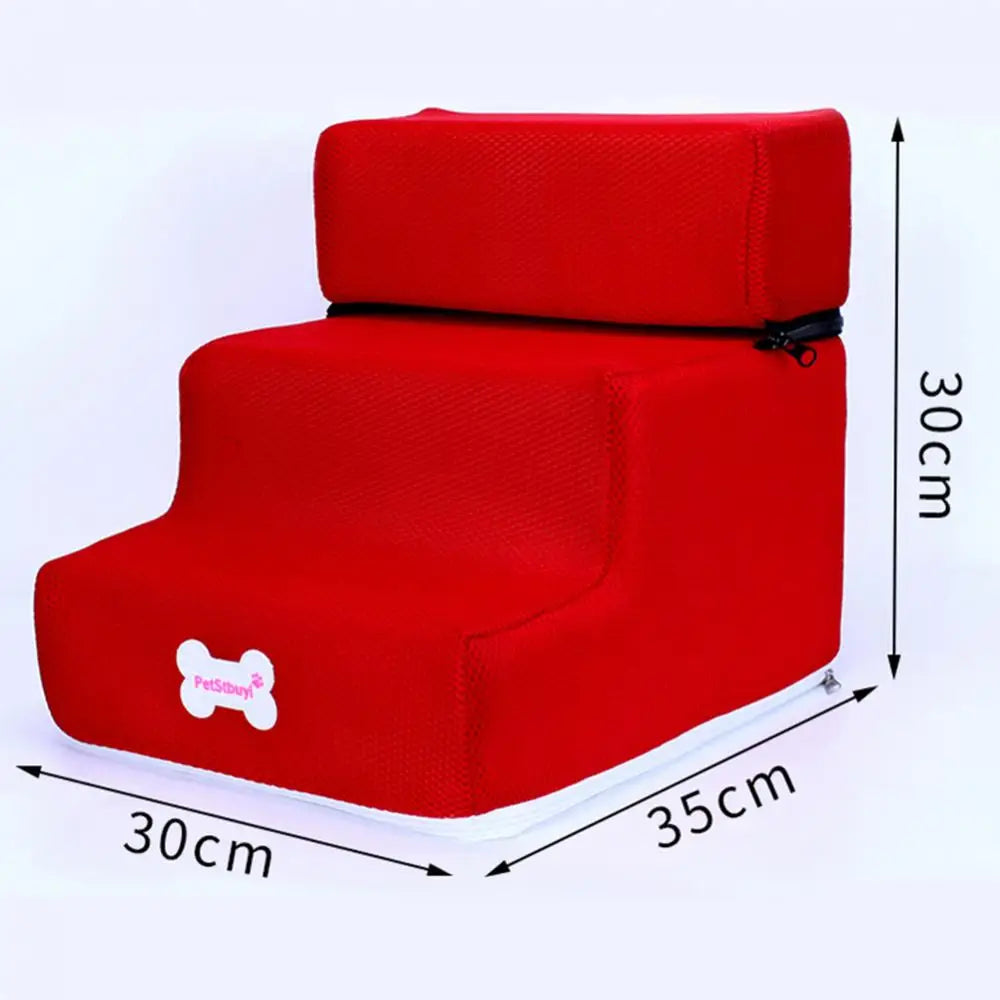 Pet Steps Stair Dog House Dog Stairs Pet 3 Steps Stairs for Small Dog Cat Pet Ramp Ladder Anti-slip Removable Dogs Bed Stairs