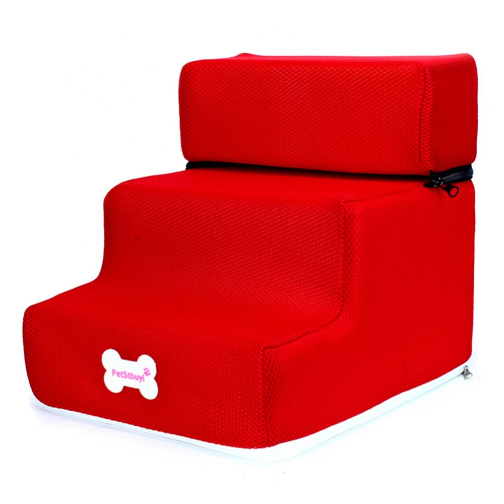 Pet Steps Stair Dog House Dog Stairs Pet 3 Steps Stairs for Small Dog Cat Pet Ramp Ladder Anti-slip Removable Dogs Bed Stairs
