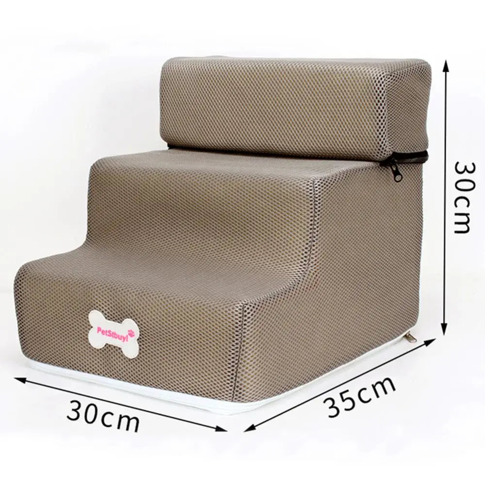 Pet Steps Stair Dog House Dog Stairs Pet 3 Steps Stairs for Small Dog Cat Pet Ramp Ladder Anti-slip Removable Dogs Bed Stairs