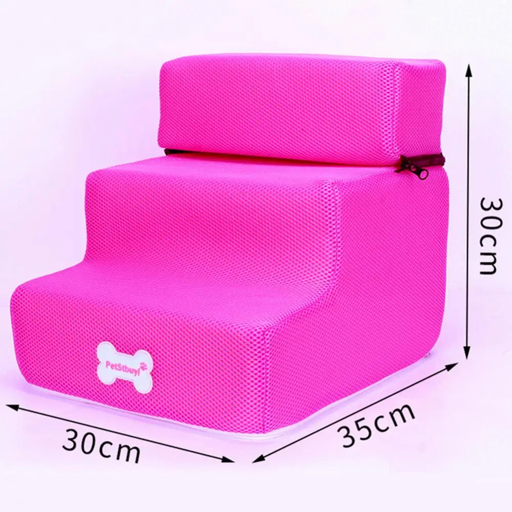 Pet Steps Stair Dog House Dog Stairs Pet 3 Steps Stairs for Small Dog Cat Pet Ramp Ladder Anti-slip Removable Dogs Bed Stairs