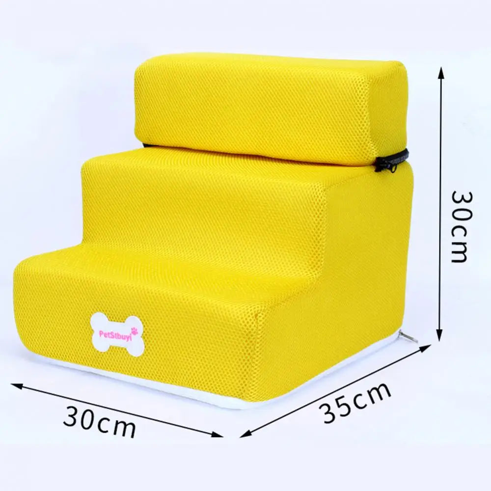 Pet Steps Stair Dog House Dog Stairs Pet 3 Steps Stairs for Small Dog Cat Pet Ramp Ladder Anti-slip Removable Dogs Bed Stairs