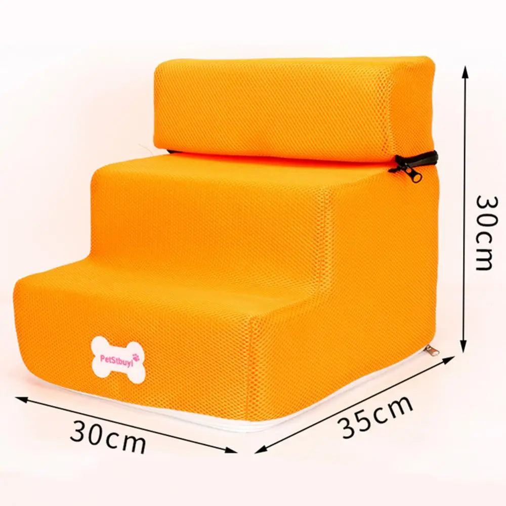 Pet Steps Stair Dog House Dog Stairs Pet 3 Steps Stairs for Small Dog Cat Pet Ramp Ladder Anti-slip Removable Dogs Bed Stairs