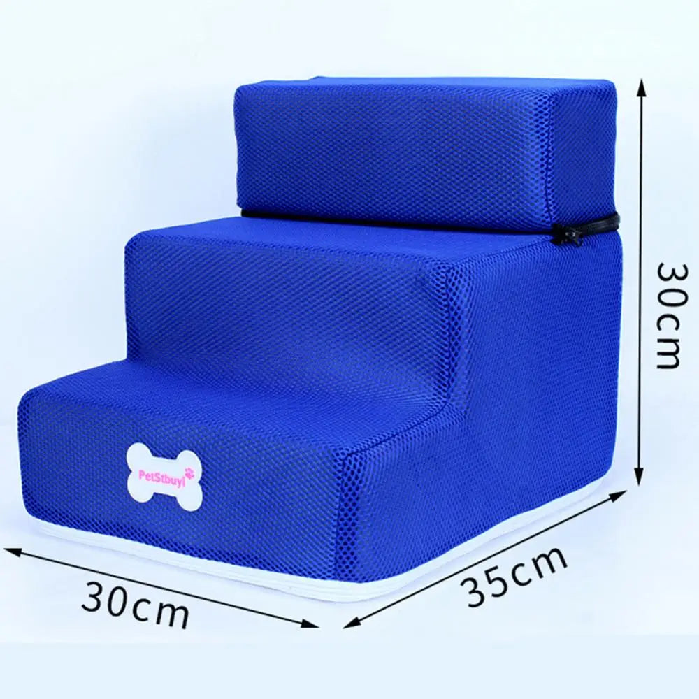 Pet Steps Stair Dog House Dog Stairs Pet 3 Steps Stairs for Small Dog Cat Pet Ramp Ladder Anti-slip Removable Dogs Bed Stairs