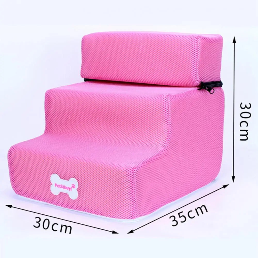 Pet Steps Stair Dog House Dog Stairs Pet 3 Steps Stairs for Small Dog Cat Pet Ramp Ladder Anti-slip Removable Dogs Bed Stairs