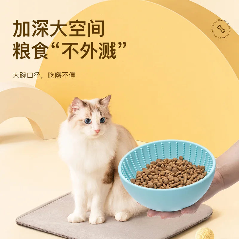 Pet supplies Stubborn slow food bowl licking pad silicone bowl with suction cups anti tipping and anti slip dog and cat bowl