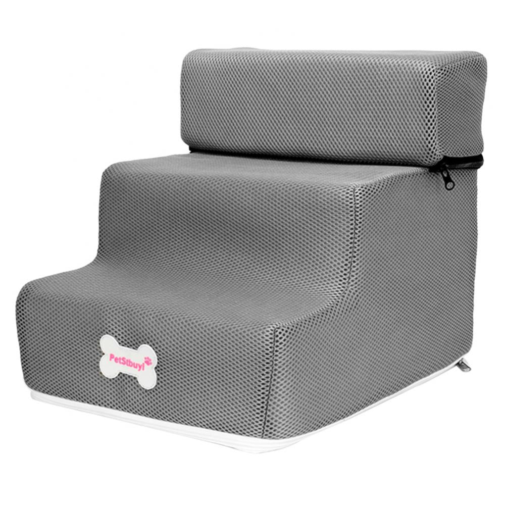 Pet Steps Stair Dog House Dog Stairs Pet 3 Steps Stairs for Small Dog Cat Pet Ramp Ladder Anti-slip Removable Dogs Bed Stairs