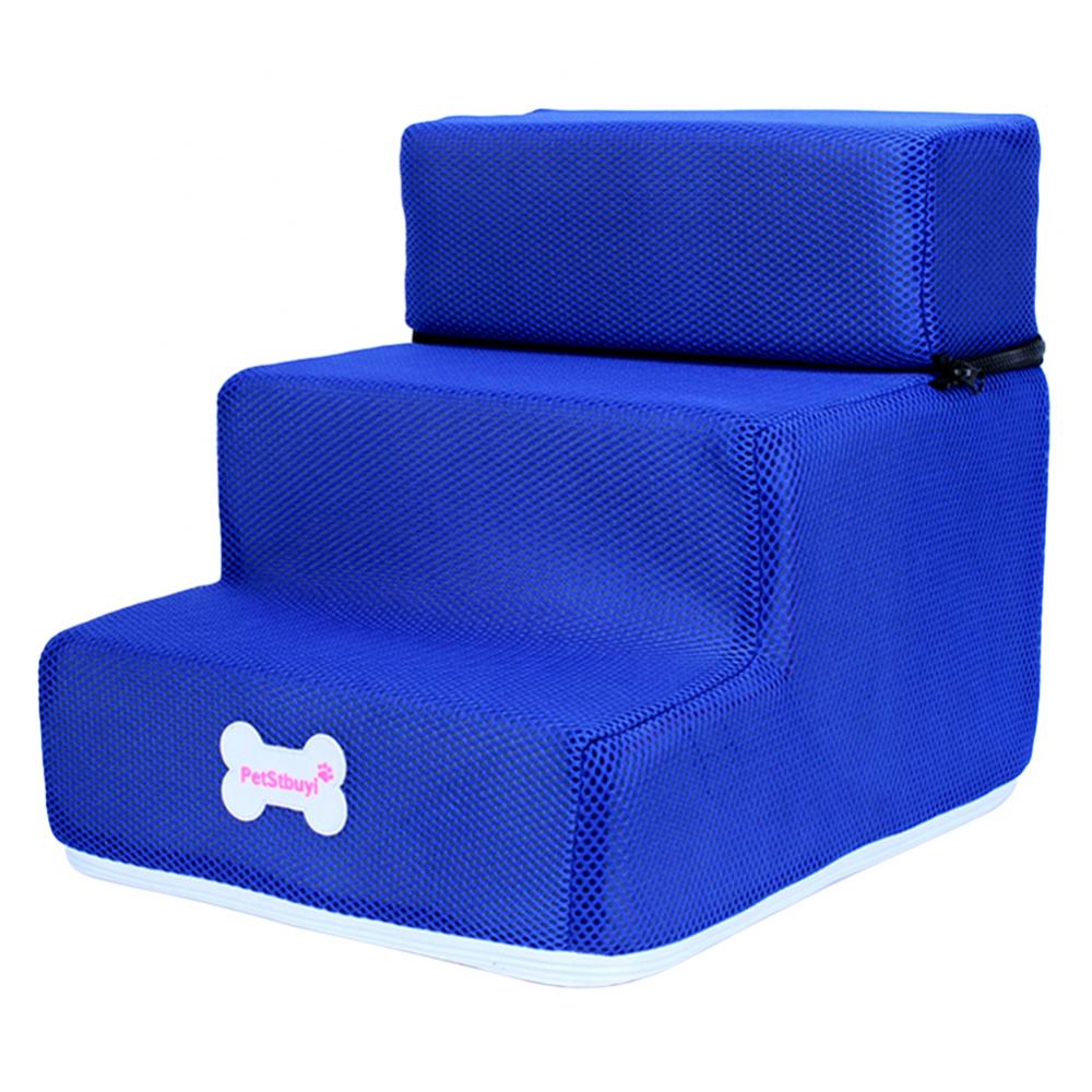 Pet Steps Stair Dog House Dog Stairs Pet 3 Steps Stairs for Small Dog Cat Pet Ramp Ladder Anti-slip Removable Dogs Bed Stairs