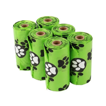 Biodegradable Dog Poop Bags, Earth-Friendly Outdoor Garbage Storage Box for Cat, Puppy Pet Waste Bag Holder Supplies,15Pcs/ Roll