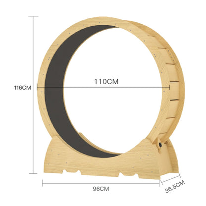 Large treadmill Durable Cat Wheel With With Carpeted Runway  Noiseless Roller Safety Lock Easy To Install Daily Exercise Wheel