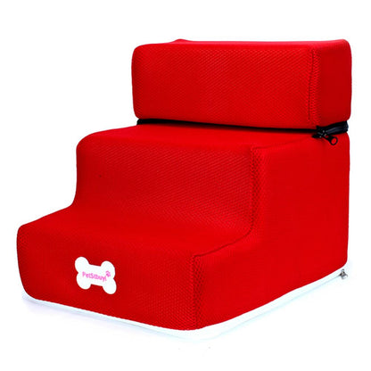 Pet Steps Stair Dog House Dog Stairs Pet 3 Steps Stairs for Small Dog Cat Pet Ramp Ladder Anti-slip Removable Dogs Bed Stairs
