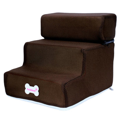 Pet Steps Stair Dog House Dog Stairs Pet 3 Steps Stairs for Small Dog Cat Pet Ramp Ladder Anti-slip Removable Dogs Bed Stairs