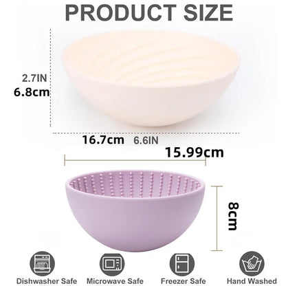 Pet supplies Stubborn slow food bowl licking pad silicone bowl with suction cups anti tipping and anti slip dog and cat bowl