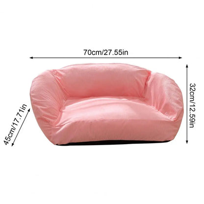Season Pet Bed Cozy Pet Sofa Bed with Removable Washable Cover for Cats Small Dogs Seasons Pet Couch with Anti-slip for Ultimate