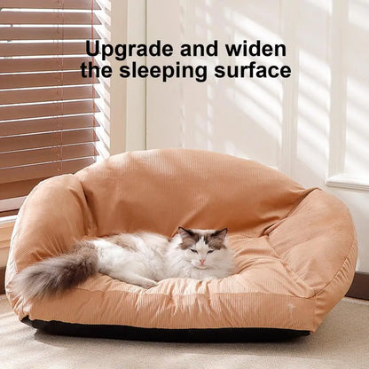 Season Pet Bed Cozy Pet Sofa Bed with Removable Washable Cover for Cats Small Dogs Seasons Pet Couch with Anti-slip for Ultimate