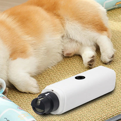 Dog Nail File, Professional  Electric Rechargeable Pet Nail Polisher  Grooming & Smoothing for Dogs Cats