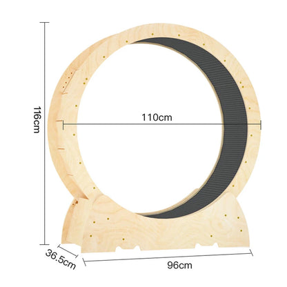 Large treadmill Durable Cat Wheel With With Carpeted Runway  Noiseless Roller Safety Lock Easy To Install Daily Exercise Wheel