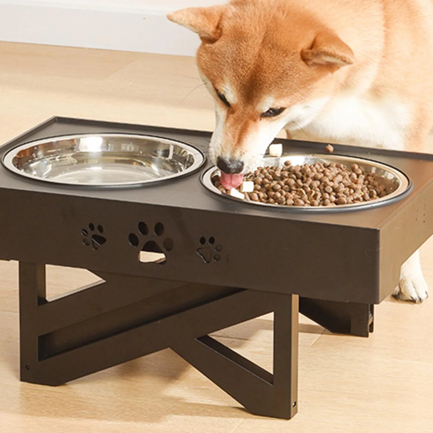Stainless Steel Elevated Dog Bowl Non-Slip and No Spill Design Bowl Pet Supplies Suitable for Promote Healthy Digestion Xuan-US