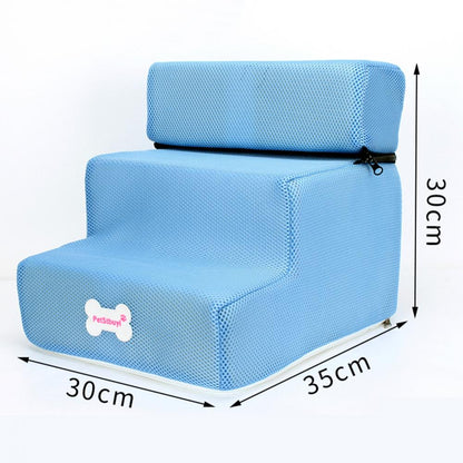 Pet Steps Stair Dog House Dog Stairs Pet 3 Steps Stairs for Small Dog Cat Pet Ramp Ladder Anti-slip Removable Dogs Bed Stairs