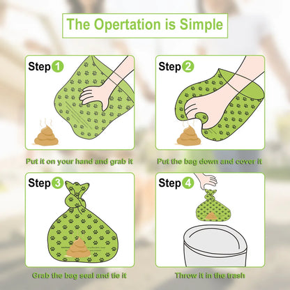 Biodegradable Dog Poop Bags, Earth-Friendly Outdoor Garbage Storage Box for Cat, Puppy Pet Waste Bag Holder Supplies,15Pcs/ Roll