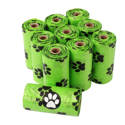 Biodegradable Dog Poop Bags, Earth-Friendly Outdoor Garbage Storage Box for Cat, Puppy Pet Waste Bag Holder Supplies,15Pcs/ Roll