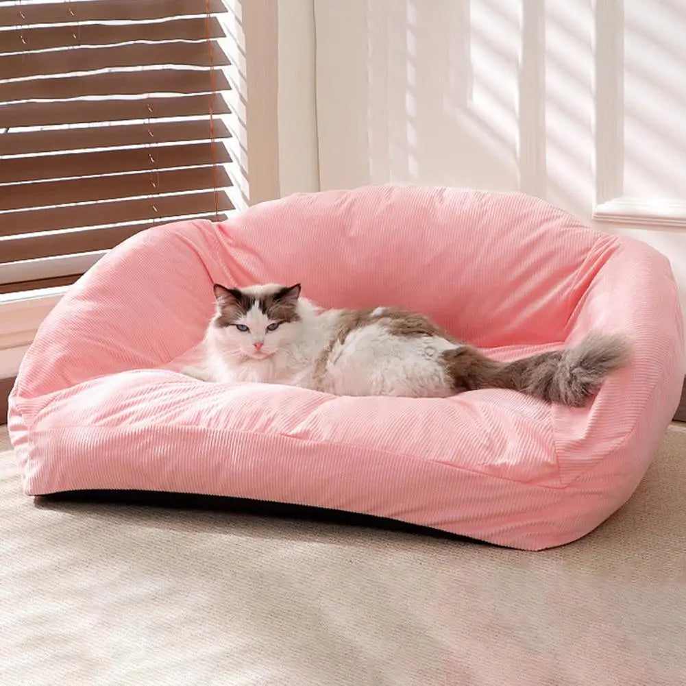 Season Pet Bed Cozy Pet Sofa Bed with Removable Washable Cover for Cats Small Dogs Seasons Pet Couch with Anti-slip for Ultimate