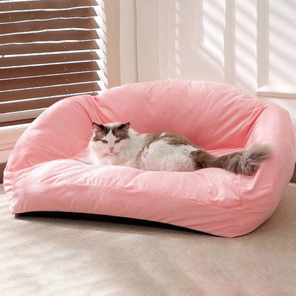 Season Pet Bed Cozy Pet Sofa Bed with Removable Washable Cover for Cats Small Dogs Seasons Pet Couch with Anti-slip for Ultimate