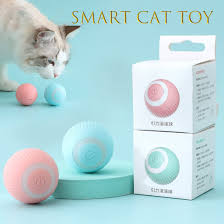 Cat Interactive Ball Toys Automatic Rolling Ball Faux Tail Rechargeable Smart Pet Electric Toy Dog Cat Training Imitate Mouse